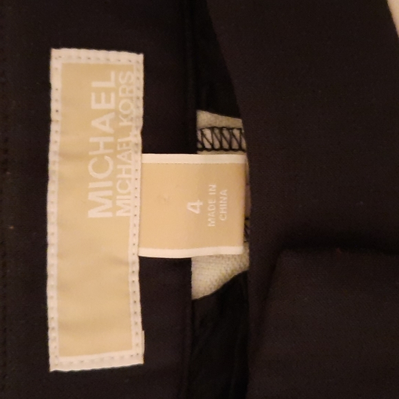 🔥🔥🔥SALE🔥🔥🔥Michael Kors Black & Cream Tuxedo Pants - Picture 2 of 4